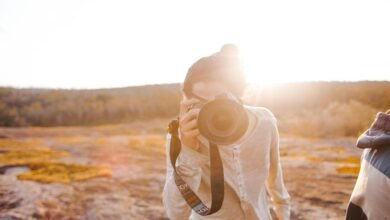 photographic lens flare effect